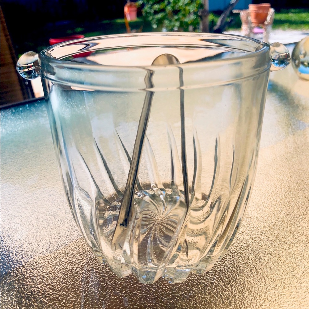 Vintage  Mini Chrystal ice bucket